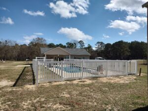 Town & Country Vinyl Fence Installation